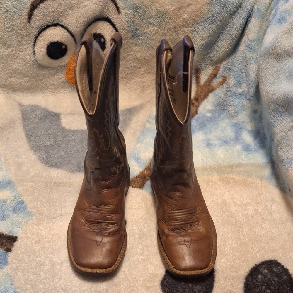 Old West Brown Kids Boots